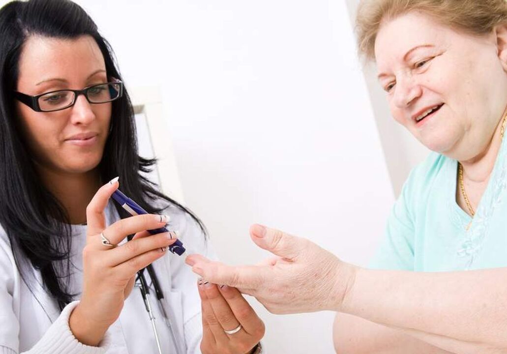 Muestreo de sangre para diabetes